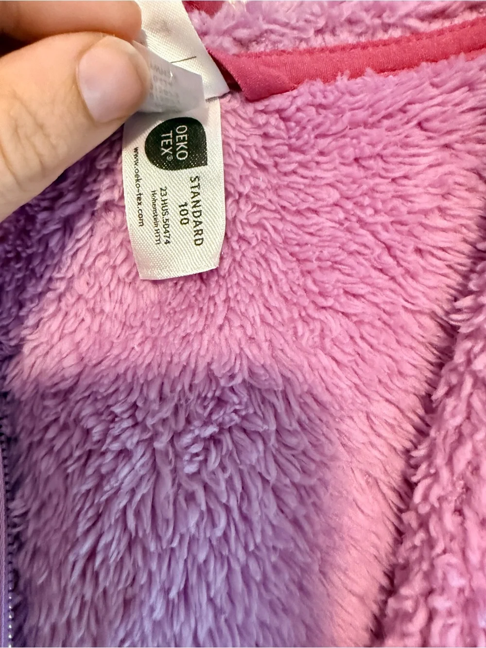 Hanna Andersson Plush Zip-Up Hooded Jacket - Pink
